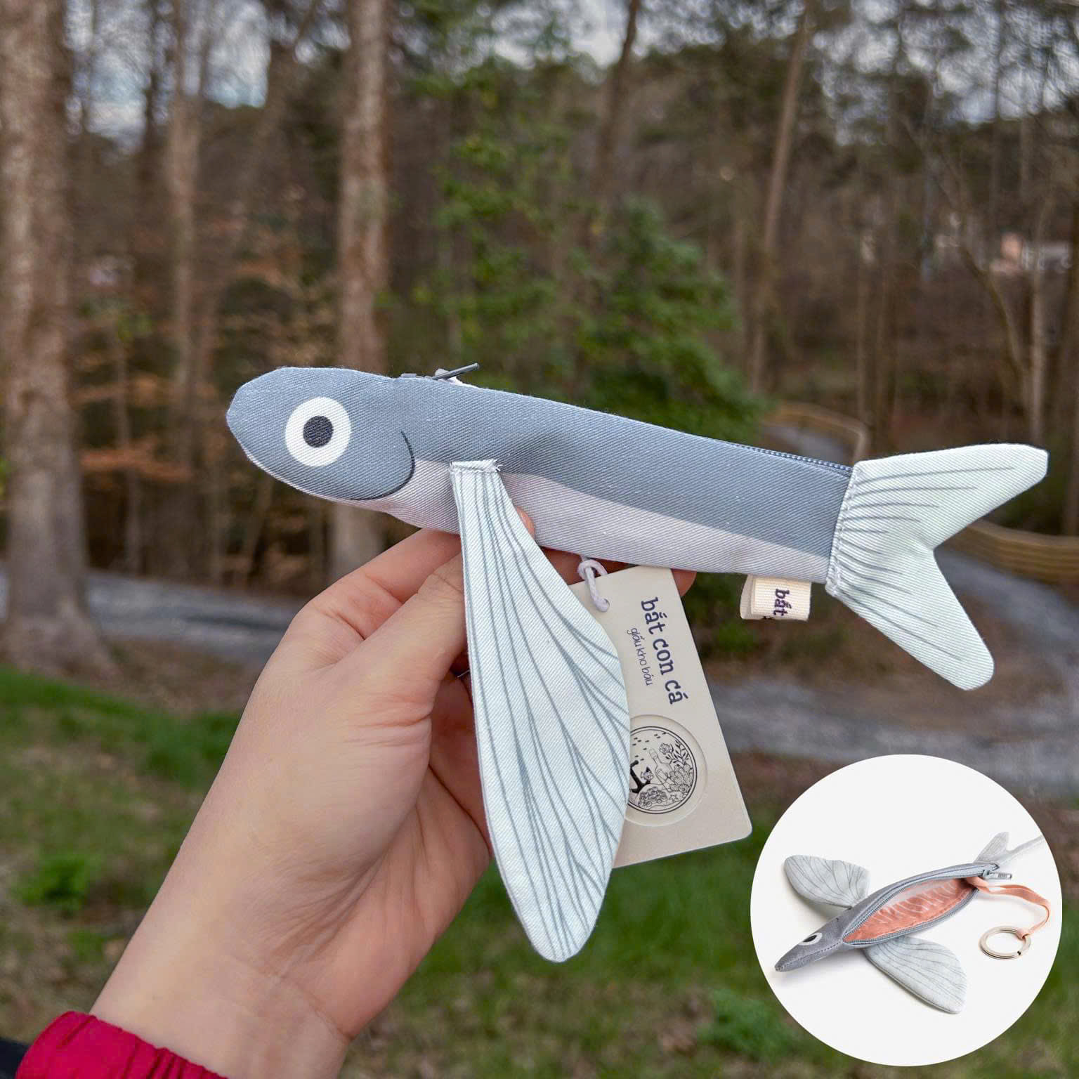 Fish wallet for keys