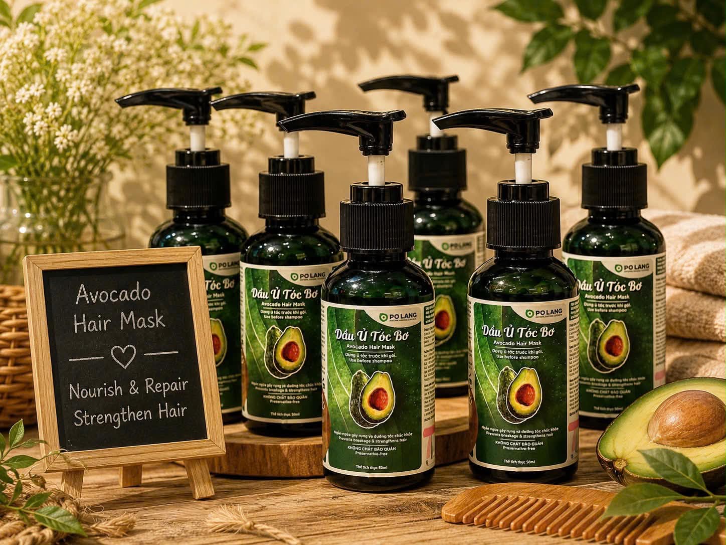 Pơ Lang Avocado Hair Mask 50ml