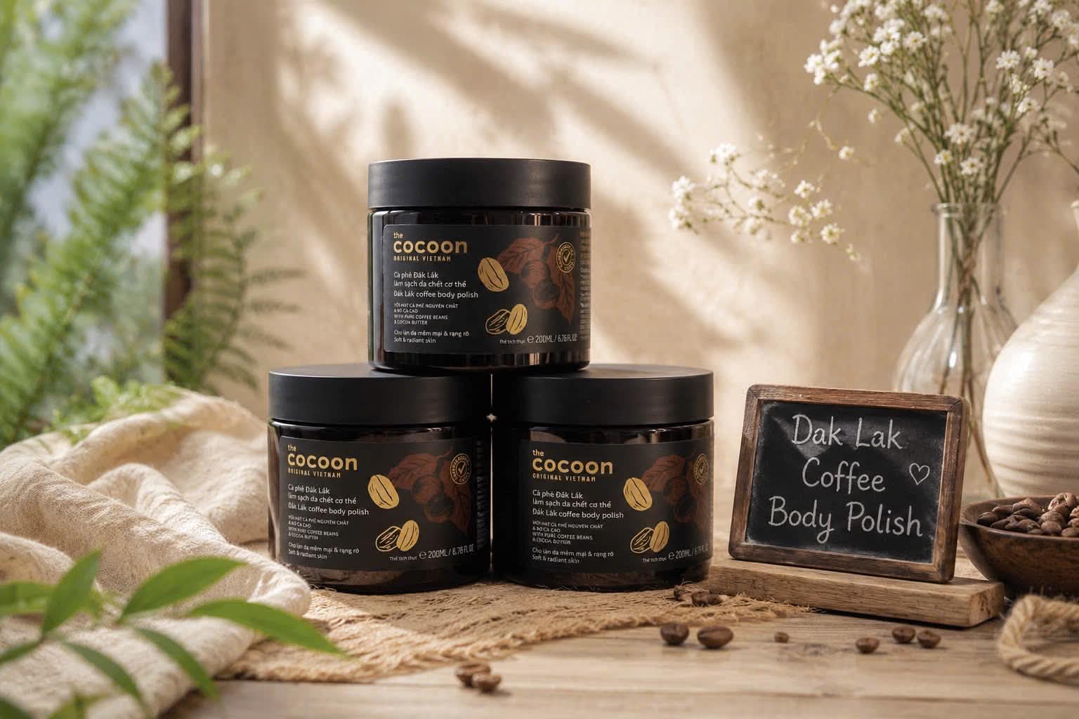 Dak Lak Coffee Body Scrub for Soft and Radiant Skin 200ml