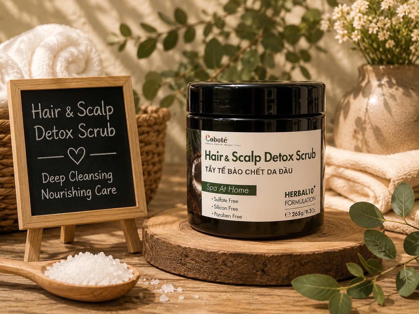 Hair & Scalp Detox Scrub 265G Cobo